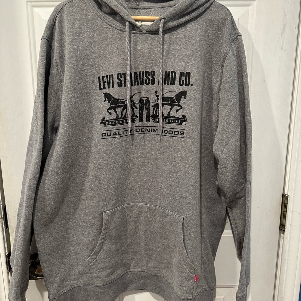 Levi's Gray Graphic Hoodie Sweatshirt